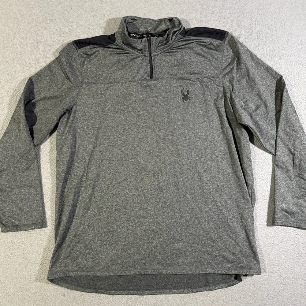 Spyder Active Quarter Zip Long Sleeve Lightweight Shirt Breathable Size Large